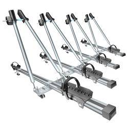 4x Bike roof rack, Bike carrier with a key lock and an aluminium bar - Amos