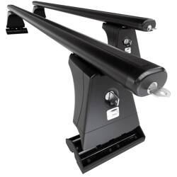 Aluminium roof rack for Alfa Romeo MiTo Hatchback (2008-2018) - black - Amos - β-103 - Aero - attachment points