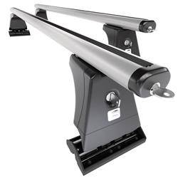 Aluminium roof rack for BMW 1 Series E82 Coupé (2007-2011) - silver - Amos - β-103 - Aero - attachment points