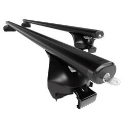 Aluminium roof rack for BMW 3 Series E91 Touring (2010-2011) - black - Amos - Boss - Aero - flush rail roofs