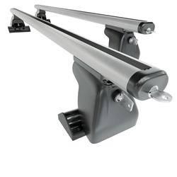 Aluminium roof rack for Chrysler Town & Country MPV (1990-2010) - silver - Amos - D-T - Aero - T-track