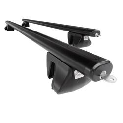 Aluminium roof rack for Dacia Duster II SUV (2018-2024) - black - Amos - Alfa - Aero - rail roofs