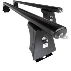 Aluminium roof rack for Fiat Ducato Van (1996-2005) - black - Amos - β-103 - Aero - attachment points