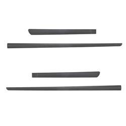 Black side door protector strips for Alfa Romeo 147 Hatchback (2000-2010) - (długość listew: 980mm; 645mm) - Rider