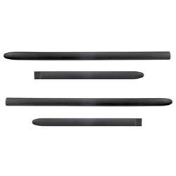 Black side door protector strips for Chevrolet Cruze Hatchback, Estate (2012-2016) - Rider