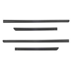 Black side door protector strips for Chevrolet Lacetti Hatchback (2004-2010) - Rider