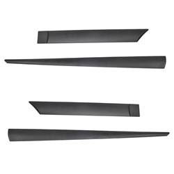 Black side door protector strips for Chevrolet Spark Hatchback (2009-2015) - Rider