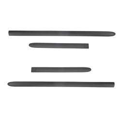 Black side door protector strips for Citroen C1 Hatchback (5 doors) - (2005-2011) - Rider