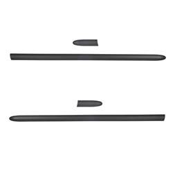 Black side door protector strips for Fiat 600 Hatchback (2006-2010) - Rider