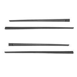 Black side door protector strips for Ford Edge II SUV (2014-2020) - Rider