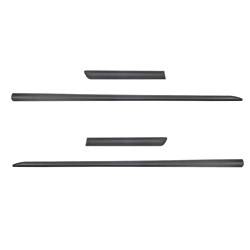 Black side door protector strips for Honda Civic Hatchback (3 doors) - (2001-2006) - Rider