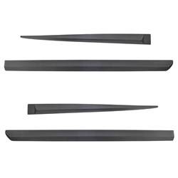 Black side door protector strips for Hyundai Bayon SUV (2021-....) - Rider