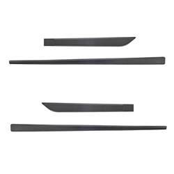 Black side door protector strips for Hyundai i20 FL Hatchback (5 doors) - (2012-2014) - Rider