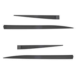 Black side door protector strips for Hyundai i20 III Hatchback (5 doors) - (2020-....) - Rider