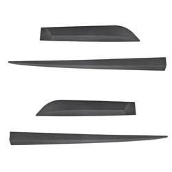 Black side door protector strips for Kia Ceed Hatchback, Estate (2012-2017) - Rider