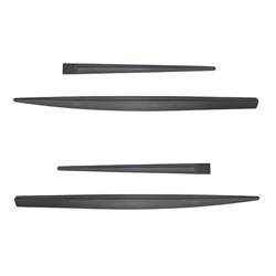 Black side door protector strips for Lancia Ypsilon IV Hatchback (2013-....) - Rider