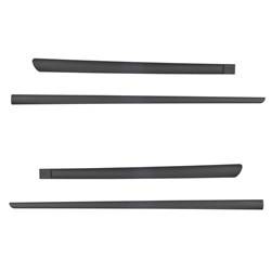 Black side door protector strips for Nissan Qashqai +2 Crossover (2009-2013) - Rider