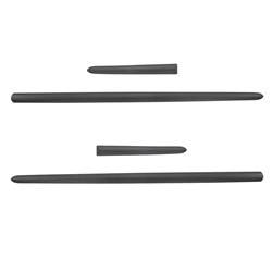 Black side door protector strips for Renault Twingo Hatchback (1993-2006) - (długość listew: mm; F-6mm) - Rider