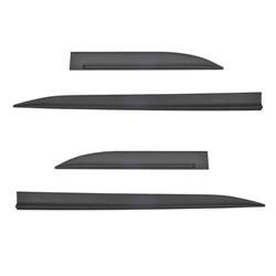 Black side door protector strips for Skoda Karoq SUV (2017-....) - Rider