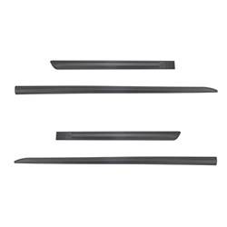 Black side door protector strips for Ssangyong Korando SUV (2011-2016) - Rider