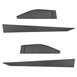 Black side door protector strips for Suzuki Across SUV (2020-....) - (długość listew: mm; F-64mm) - Rider