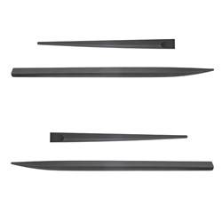 Black side door protector strips for Suzuki Vitara III SUV (2015-....) - (długość listew: mm; F-40mm) - Rider