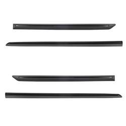 Black side door protector strips for Toyota Corolla E160 Saloon (2013-2019) - Rider