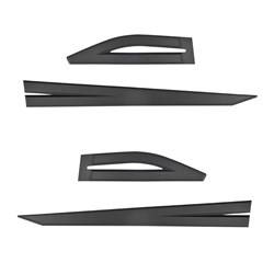 Black side door protector strips for Toyota RAV4 V SUV (2019-....) - (długość listew: mm; F-63mm) - Rider