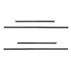 Black side door protector strips for Volkswagen Golf Sportsvan MPV (2014-2020) - Rider