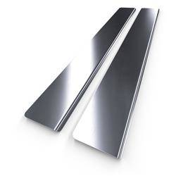 Steel door sill trim for Ford Focus II Hatchback (3 doors) - (2004-2010) - Croni - Standard - silver (matt)