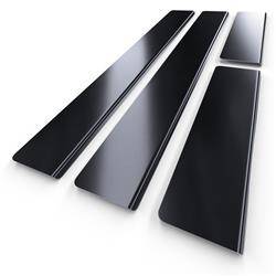 Steel door sill trim for Hyundai Atos I Hatchback (5 doors) - (1997-2002) - Croni - Standard - black (sanded surface)