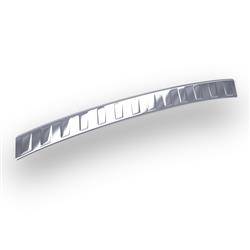 Steel rear bumper trim for Ford Mondeo III Estate (5 doors) - (2000-2007) - Croni - Trapezium pattern - silver (glossy)