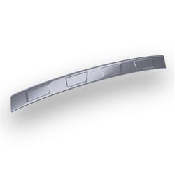 Steel rear bumper trim for Peugeot Traveller MPV (5 doors) - (2016-....) - Croni - 4 Trapezium pattern - silver (matt)