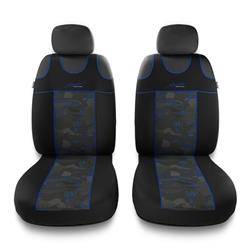 T-shirt seat covers for Audi A3 8L, 8P, 8V (1996-2019) - Auto-Dekor - Stylus 1+1 - blue