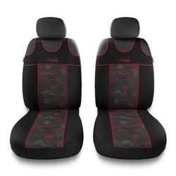 T-shirt seat covers for Ford Focus I, II, III, IV (1998-2019) - Auto-Dekor - Stylus 1+1 - red