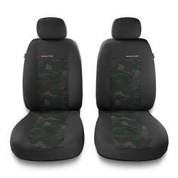 Universal fit car front seat covers for Alfa Romeo 146 (1994-2001) - Auto-Dekor - Elegance 1+1 - green