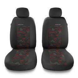 Universal fit car front seat covers for Alfa Romeo 146 (1994-2001) - Auto-Dekor - Elegance 1+1 - red