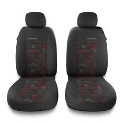 Universal fit car front seat covers for Alfa Romeo MiTo (2008-2018) - Auto-Dekor - Elegance 1+1 - red