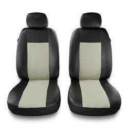 Universal fit car front seat covers for Citroen C5 I, II (2000-2017) - Auto-Dekor - Comfort 1+1 - beige