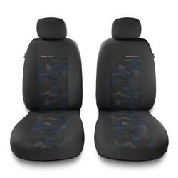 Universal fit car front seat covers for Daewoo Lanos (2004-2008) - Auto-Dekor - Elegance 1+1 - blue