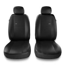 Universal fit car front seat covers for Fiat Fiorino IV (2008-2011) - Auto-Dekor - X-Line 1+1 - black