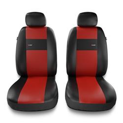 Universal fit car front seat covers for Rover 75 (1999-2005) - Auto-Dekor - X-Line 1+1 - red