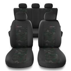 Universal fit car seat covers for Audi A4 B5, B6, B7, B8, B9 (1995-....) - Auto-Dekor - Elegance - green