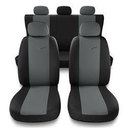 Universal fit car seat covers for BMW 2 Series F22, F45 (2013-2019) - Auto-Dekor - XR - light grey