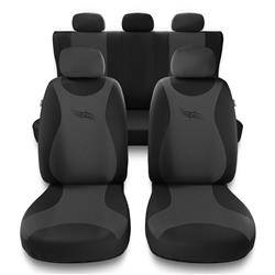 Universal fit car seat covers for BMW 4 Series (2013-2019) - Auto-Dekor - Turbo - dark grey