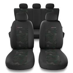 Universal fit car seat covers for Citroen Berlingo I, II, III (1996-2019) - Auto-Dekor - Elegance - green