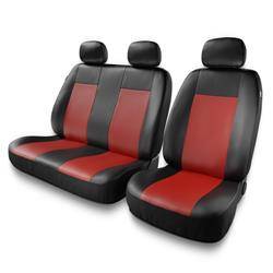 Universal fit car seat covers for Iveco Daily II, III, IV, V, VI (1990-2019) - Auto-Dekor - Comfort 2+1 - red