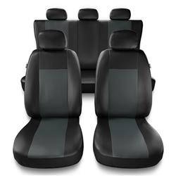 Universal fit car seat covers for Mitsubishi L200 I, II, III, IV, V, VI (1993-....) - Auto-Dekor - Comfort - grey