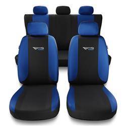 Universal fit car seat covers for Mitsubishi L200 I, II, III, IV, V, VI (1993-....) - Auto-Dekor - Tuning - blue