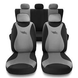 Universal fit car seat covers for Nissan Juke (2010-2019) - Auto-Dekor - Turbo - silver